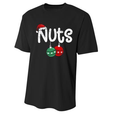 Chest Nuts Couple Christmas Pajama Chestnuts Xmas Gift  Performance Sprint T-Shirt