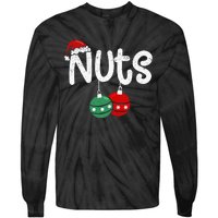 Chest Nuts Couple Christmas Pajama Chestnuts Xmas Gift  Tie-Dye Long Sleeve Shirt