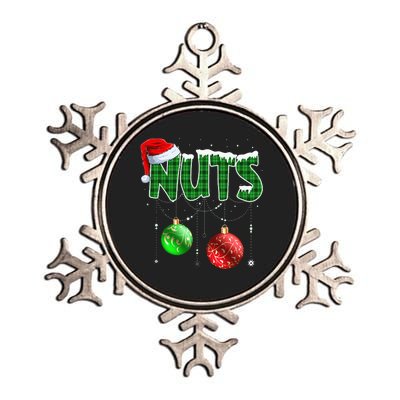 Chest Nuts Christmas Matching Couple Chestnuts Metallic Star Ornament