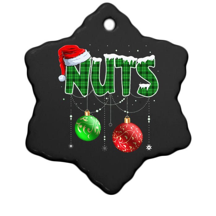 Chest Nuts Christmas Matching Couple Chestnuts Ceramic Star Ornament