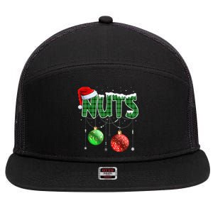 Chest Nuts Christmas Matching Couple Chestnuts 7 Panel Mesh Trucker Snapback Hat