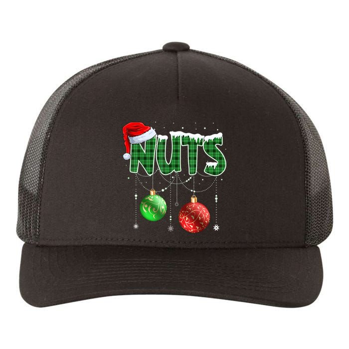 Chest Nuts Christmas Matching Couple Chestnuts Yupoong Adult 5-Panel Trucker Hat