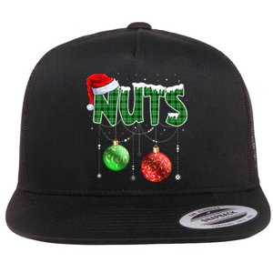 Chest Nuts Christmas Matching Couple Chestnuts Flat Bill Trucker Hat