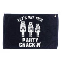 Christmas Nutcracker Design Group Party Funny Grommeted Golf Towel