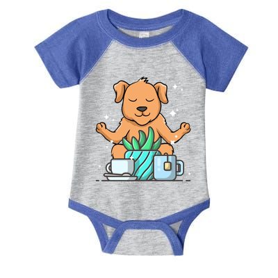 Cute Namaste Dog Do Yoga Gardening Lover Coffee Lover Meaningful Gift Infant Baby Jersey Bodysuit