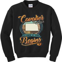 Cavalier North Dakota Hometown Where My Story Begins Kids Sweatshirt