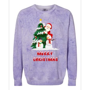 Christmas Next Day Delivery Classic Colorblast Crewneck Sweatshirt