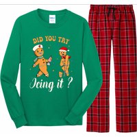 Christmas Nurse Did You Try Icing It Gingerbread Man Long Sleeve Pajama Set