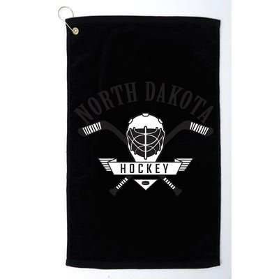Classic North Dakota Hockey Golf Towel