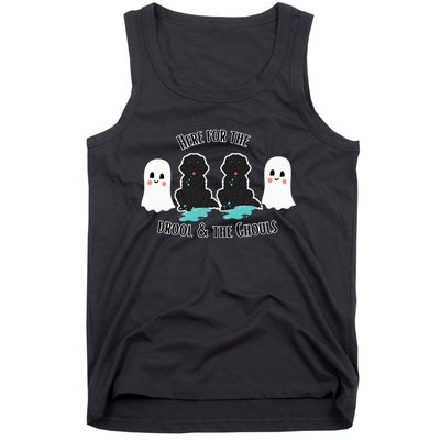 Cute Newfie Dog Halloween Ghosts Here For The Drool & Ghouls Tank Top