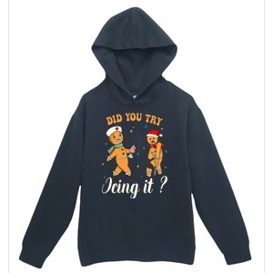 Christmas Nurse Did You Try Icing It Gingerbread Man Urban Pullover Hoodie