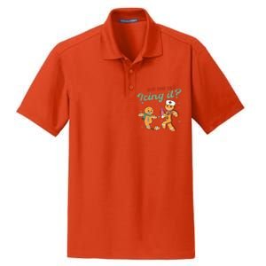 Christmas Nurse Did You Try Icing It Gingerbread Man Dry Zone Grid Polo