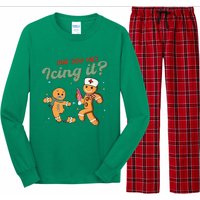 Christmas Nurse Did You Try Icing It Gingerbread Man Long Sleeve Pajama Set