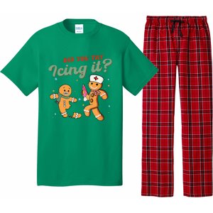 Christmas Nurse Did You Try Icing It Gingerbread Man Pajama Set