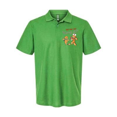 Christmas Nurse Did You Try Icing It Gingerbread Man Softstyle Adult Sport Polo