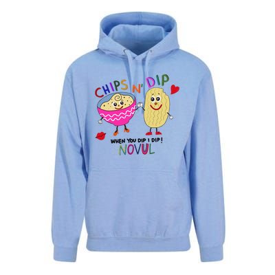 Chips N Dip When You Dip I Dip Novul Unisex Surf Hoodie