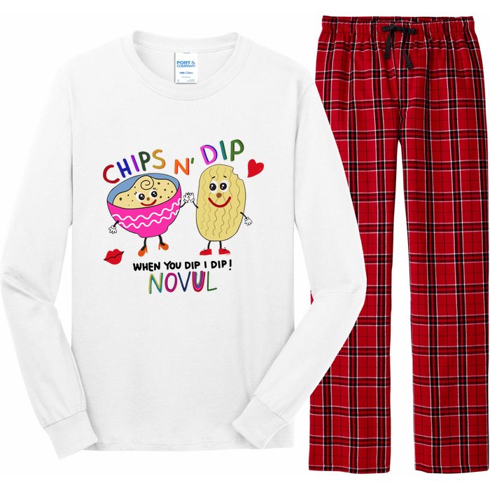 Chips N Dip When You Dip I Dip Novul Long Sleeve Pajama Set