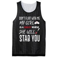 Crazy Nurse Dont Flirt With Me For Boyfriends Mesh Reversible Basketball Jersey Tank