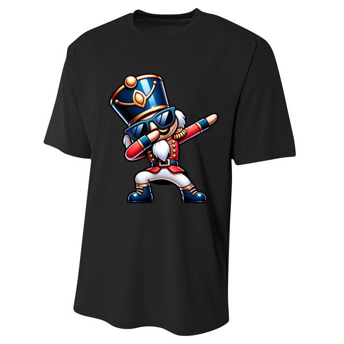 Christmas Nutcracker Dabbing Santa Xmas Funny Performance Sprint T-Shirt