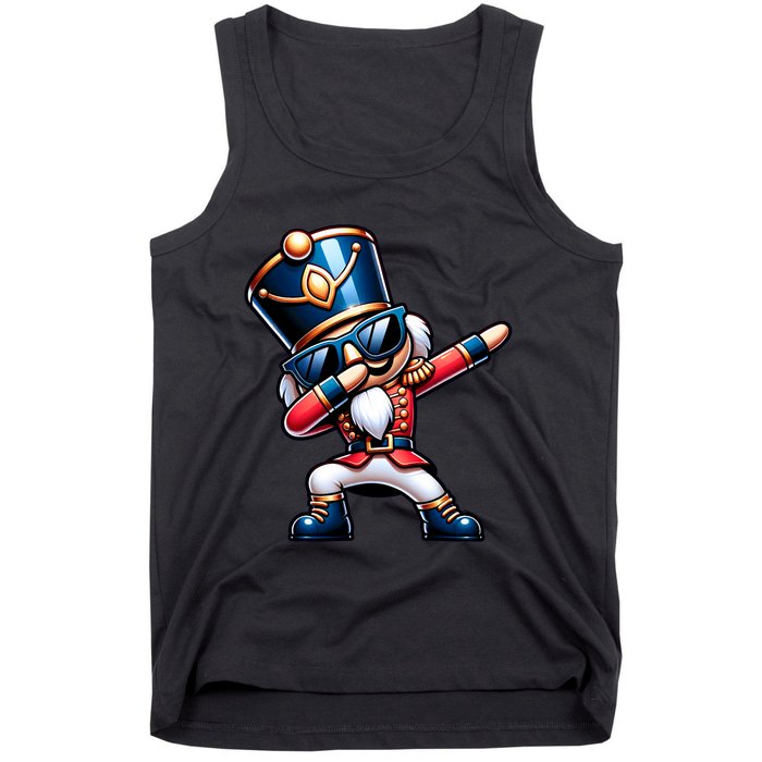 Christmas Nutcracker Dabbing Santa Xmas Funny Tank Top