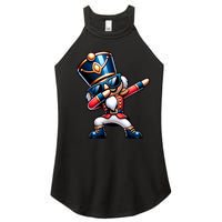 Christmas Nutcracker Dabbing Santa Xmas Funny Women's Perfect Tri Rocker Tank