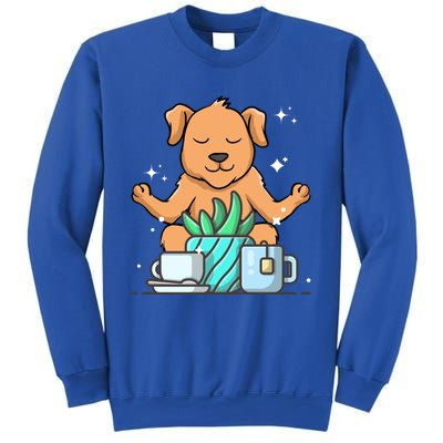 Cute Namaste Dog Do Yoga Gardening Lover Coffee Lover Meaningful Gift Sweatshirt