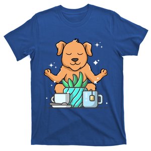 Cute Namaste Dog Do Yoga Gardening Lover Coffee Lover Meaningful Gift T-Shirt