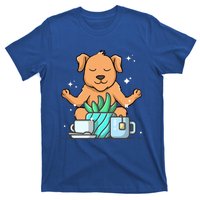 Cute Namaste Dog Do Yoga Gardening Lover Coffee Lover Meaningful Gift T-Shirt