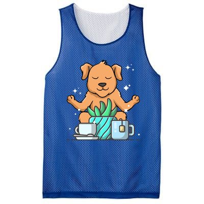 Cute Namaste Dog Do Yoga Gardening Lover Coffee Lover Meaningful Gift Mesh Reversible Basketball Jersey Tank