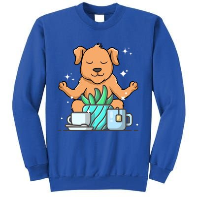 Cute Namaste Dog Do Yoga Gardening Lover Coffee Lover Meaningful Gift Tall Sweatshirt