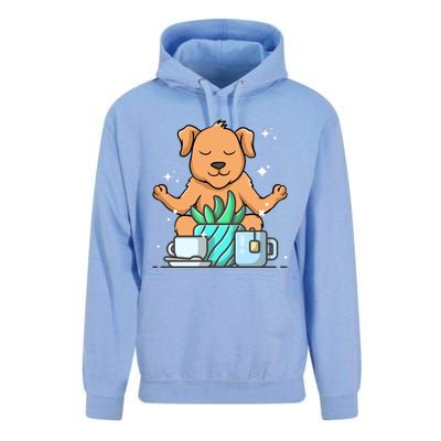 Cute Namaste Dog Do Yoga Gardening Lover Coffee Lover Meaningful Gift Unisex Surf Hoodie