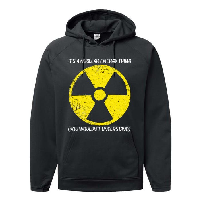 Cool Nuclear Energy Nuclear Power Plant Performance Fleece Hoodie