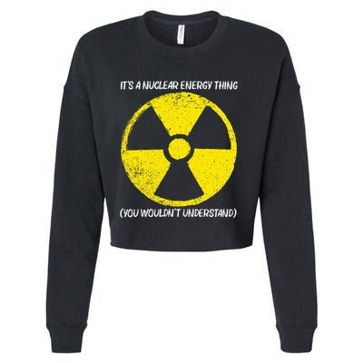 Cool Nuclear Energy Nuclear Power Plant Cropped Pullover Crew