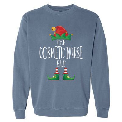 Cosmetic Nurse Elf Family Matching Christmas Pajamas Gift Garment-Dyed Sweatshirt