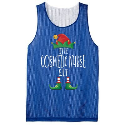 Cosmetic Nurse Elf Family Matching Christmas Pajamas Gift Mesh Reversible Basketball Jersey Tank