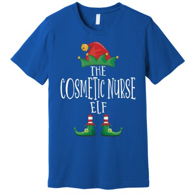 Cosmetic Nurse Elf Family Matching Christmas Pajamas Gift Premium T-Shirt