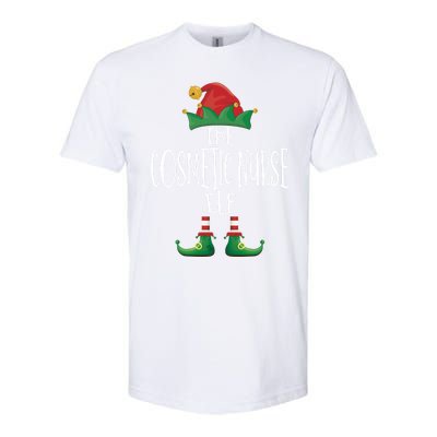 Cosmetic Nurse Elf Family Matching Christmas Pajamas Gift Softstyle CVC T-Shirt