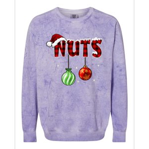 Chest Nuts Funny Matching Chestnuts Christmas Couples Nuts Colorblast Crewneck Sweatshirt