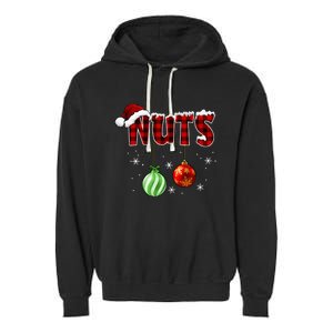 Chest Nuts Funny Matching Chestnuts Christmas Couples Nuts Garment-Dyed Fleece Hoodie