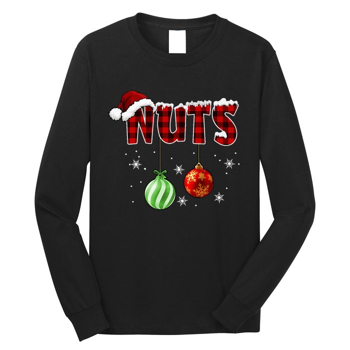 Chest Nuts Funny Matching Chestnuts Christmas Couples Nuts Long Sleeve Shirt