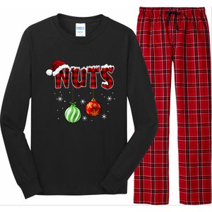 Chest Nuts Funny Matching Chestnuts Christmas Couples Nuts Long Sleeve Pajama Set