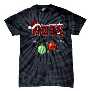 Chest Nuts Funny Matching Chestnuts Christmas Couples Nuts Tie-Dye T-Shirt