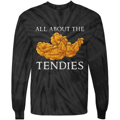 Chicken Nugget Funny Food Tie-Dye Long Sleeve Shirt
