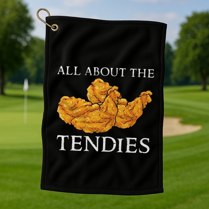 Chicken Nugget Funny Food Golf Towel