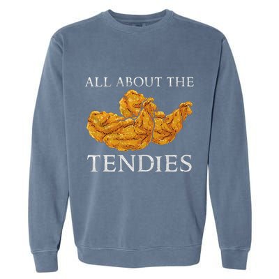 Chicken Nugget Funny Food Garment-Dyed Sweatshirt