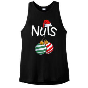 Chest Nuts Funny Matching Chestnuts Christmas Couples Nuts Ladies PosiCharge Tri-Blend Wicking Tank