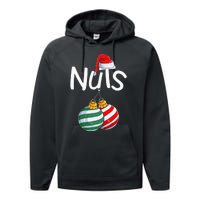 Chest Nuts Funny Matching Chestnuts Christmas Couples Nuts Performance Fleece Hoodie