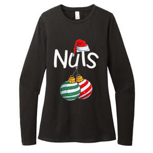 Chest Nuts Funny Matching Chestnuts Christmas Couples Nuts Womens CVC Long Sleeve Shirt