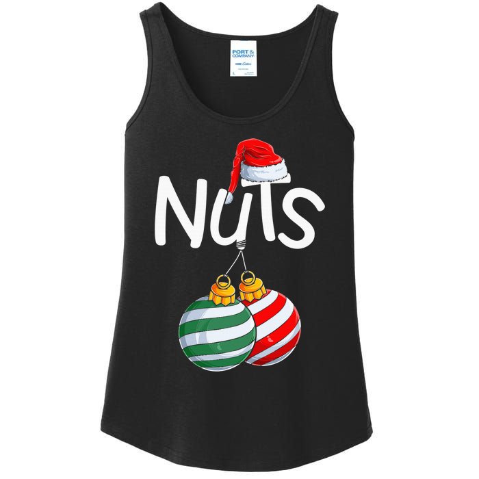 Chest Nuts Funny Matching Chestnuts Christmas Couples Nuts Ladies Essential Tank