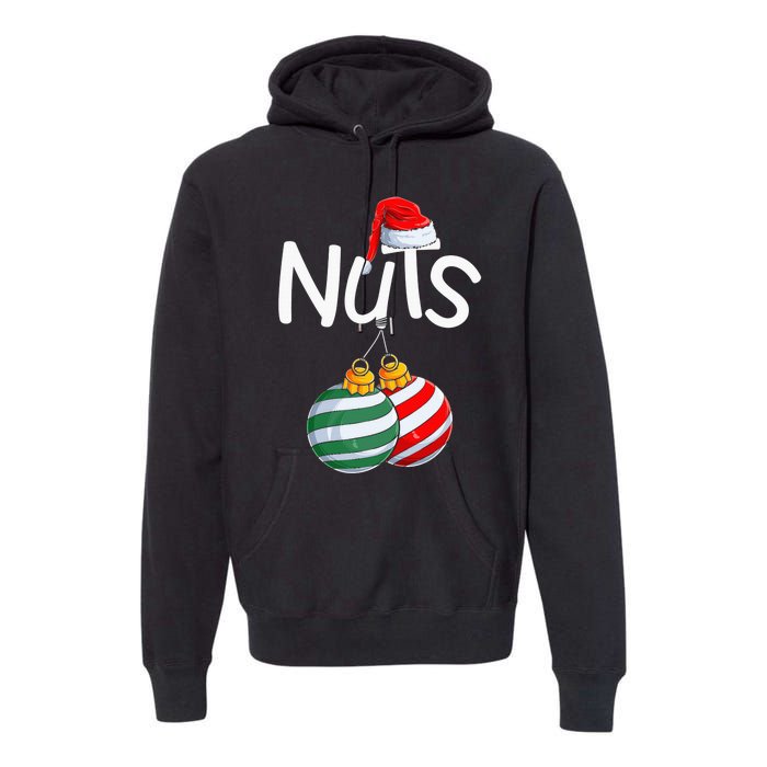 Chest Nuts Funny Matching Chestnuts Christmas Couples Nuts Premium Hoodie